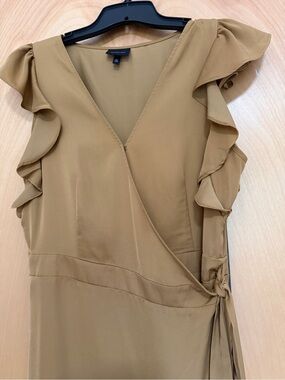 Summer Gold Silky Dress